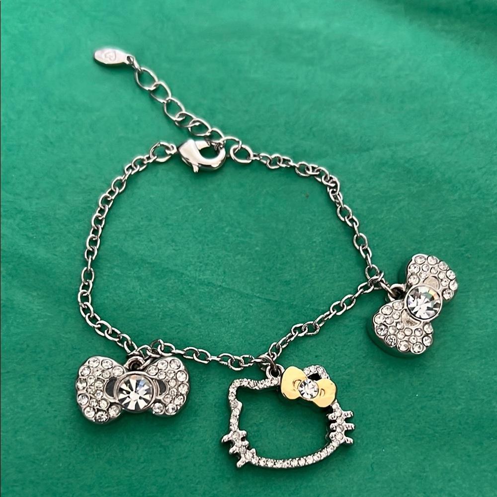 Hello Kitty Silver and Gold Charm Bracelet